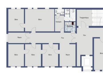 Hochwertig und barrierefrei! Praxis- oder Büroflächen in bester Innenstadtlage von Hildburghausen!, 98646 Hildburghausen, Büro/Praxis